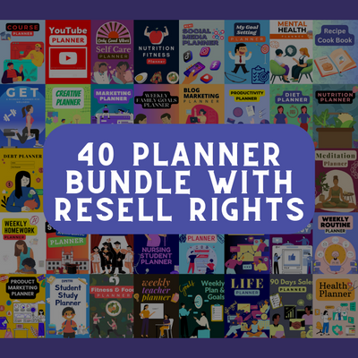 Ultimative Planner Bundle - 40 Planner with PLR/Resell Rights